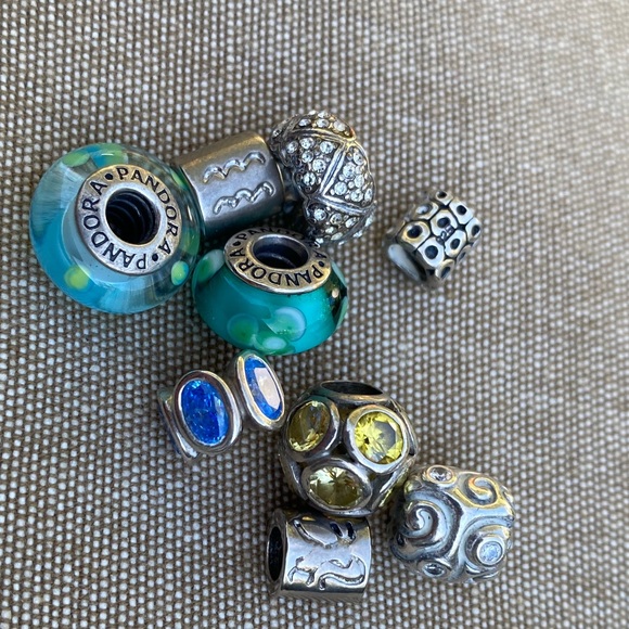 Pandora ✨ Classic Bracelet + 9 CHARMS! ✨ - Picture 2 of 6